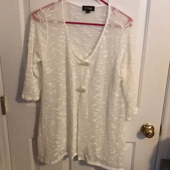 Cal Style U.S.A. Sweaters - Cal Style USA lightweight, sheer cardigan, L